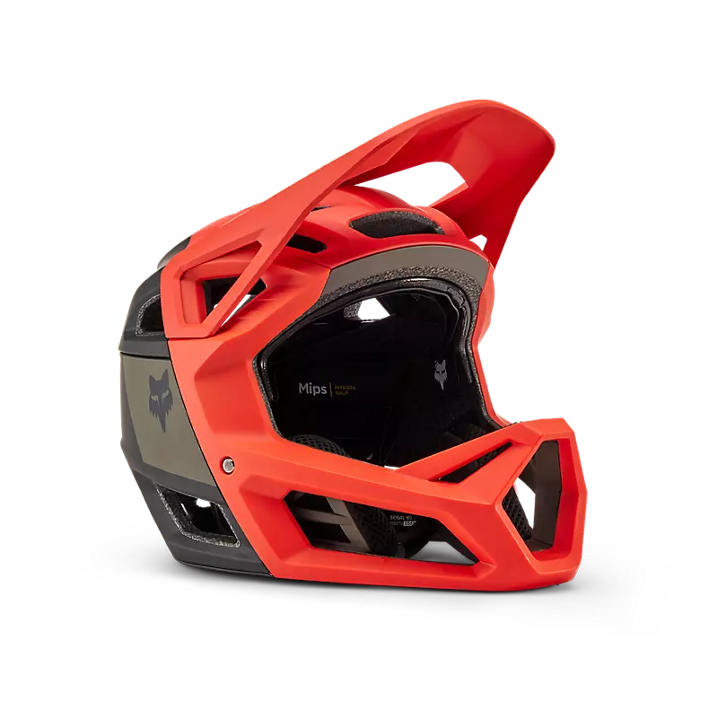 Fox Racing Proframe RS Full Face Helmet - NUF - Orange Flame