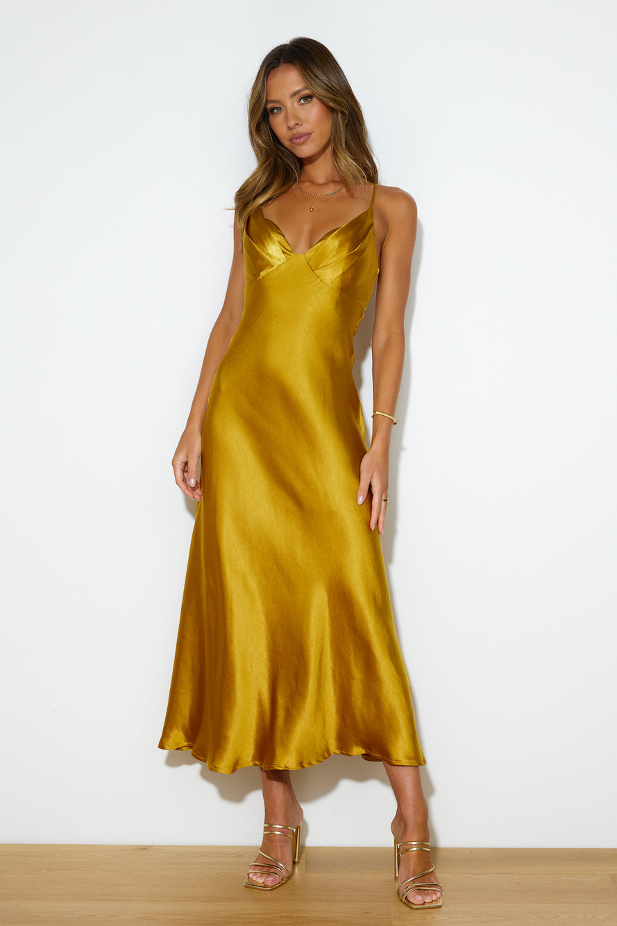 Lovely Escape Maxi Dress Mustard