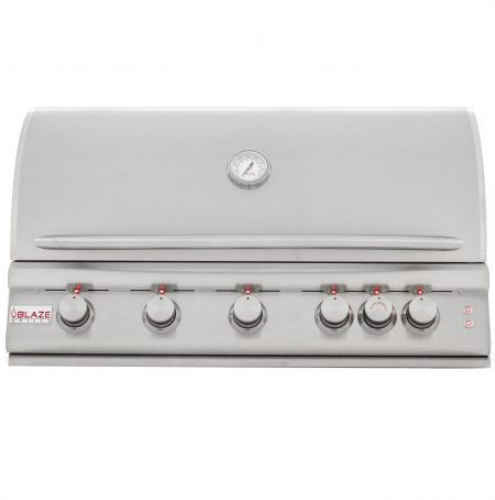 Blaze 5 Burner Built-In 40 Inch Grill With Lights BLZ-5LTE2-LP/NG