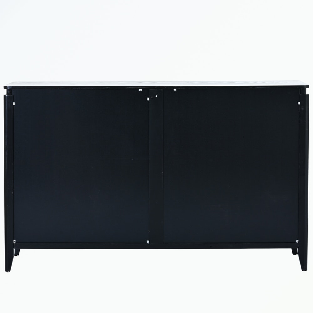 Sideboard Buffet with 2 Decorative Doors  2 Drawers and 4 shelves