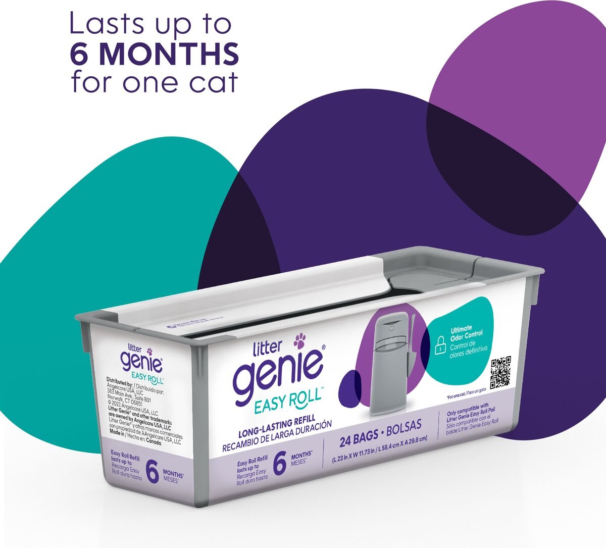 Litter Genie Easy Roll Refill Cat Litter Disposal