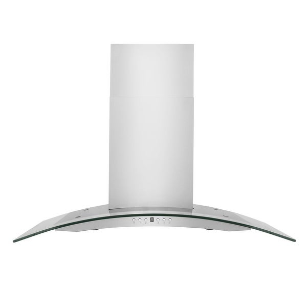 ZLINE Convertible Vent Wall Range Hood in Stainless Steel and Glass