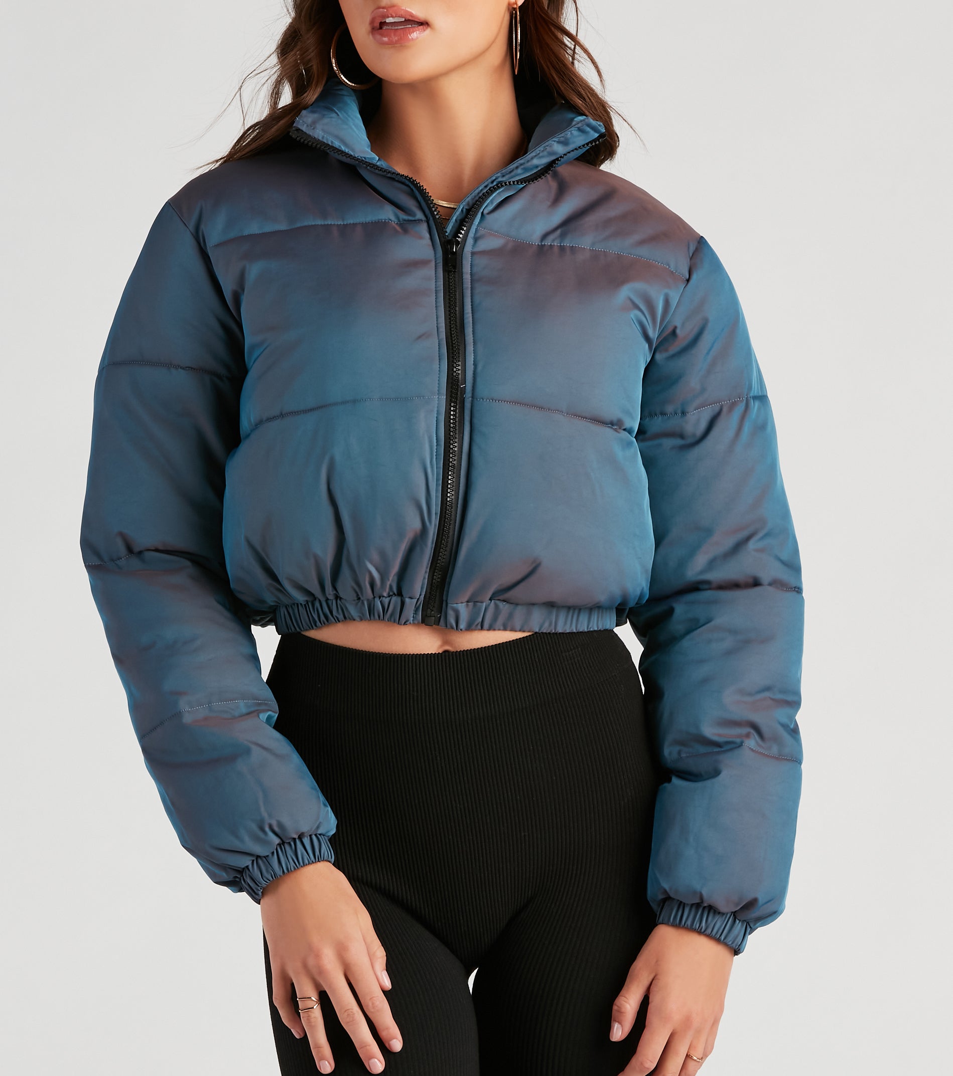 Chill In The Air Zip Puffer Jacket