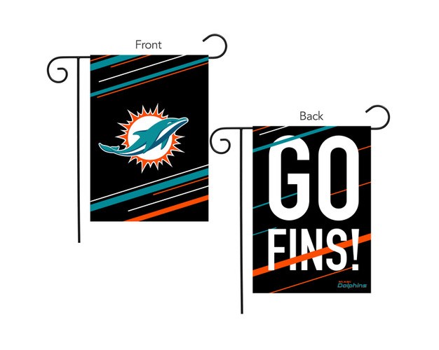 Briarwood Lane Miami Dolphins Slogan Garden Flag Nfl Licensed 12