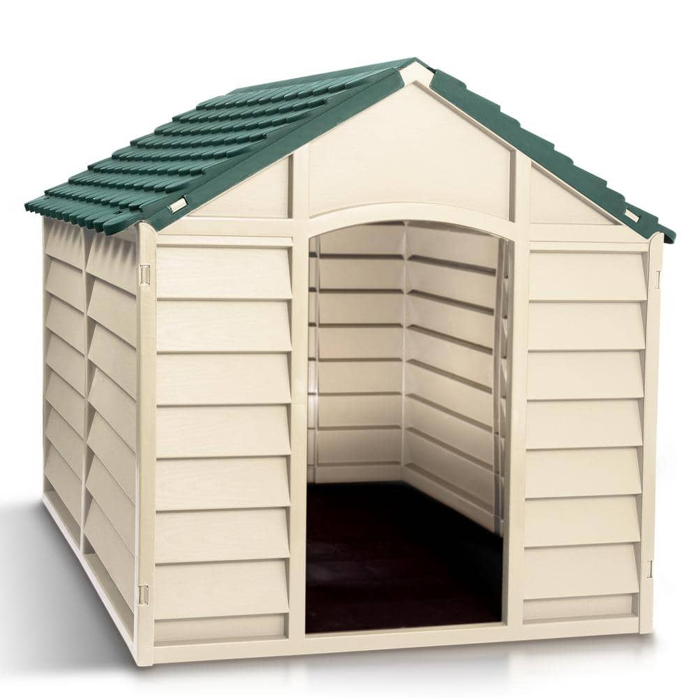 Starplast Dog Kennel Beige and Green-Large 05701