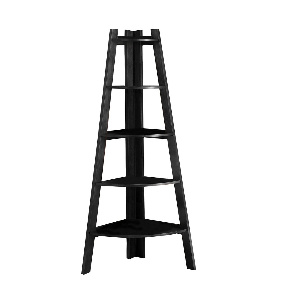 Kiki Transitional 5 Tier Corner Ladder Display Bookshelf by Furniture of America