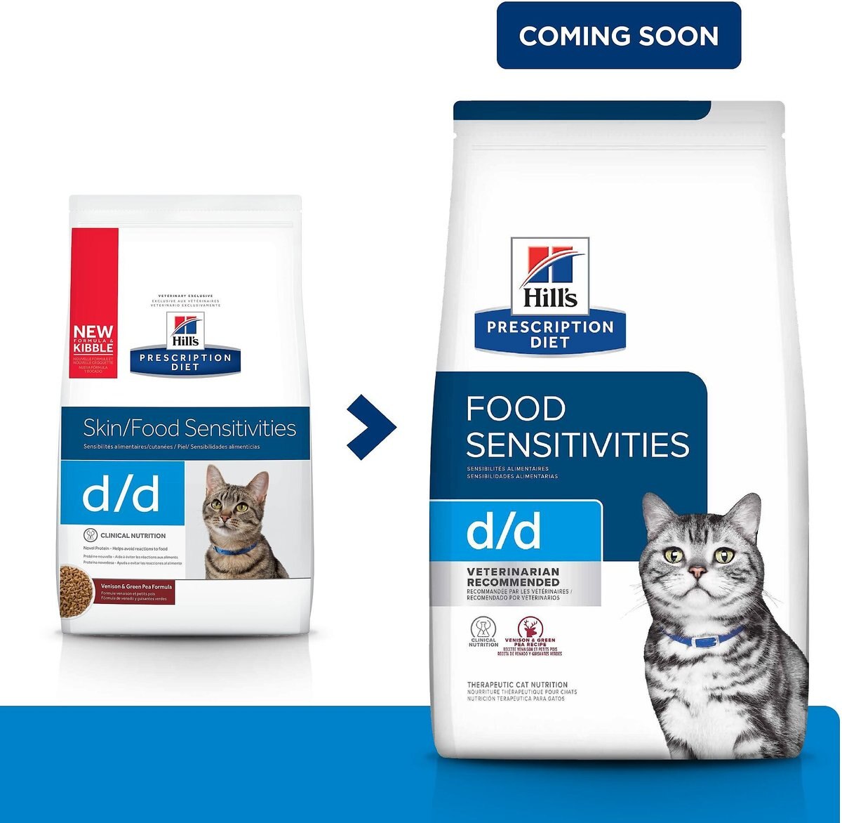 Hill's Prescription Diet d/d Skin/Food Sensitivities Venison and Green Pea Dry Cat Food