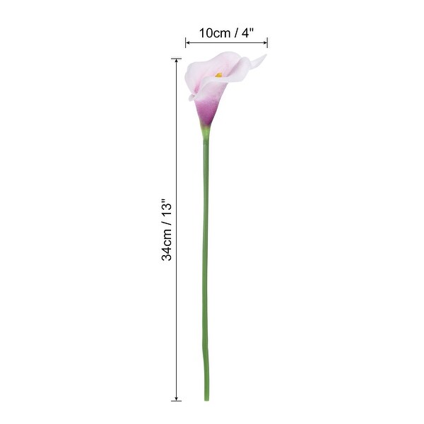 10Pcs 13 Artificial Calla Lily Flowers Permanent Floral Bouquet Decor