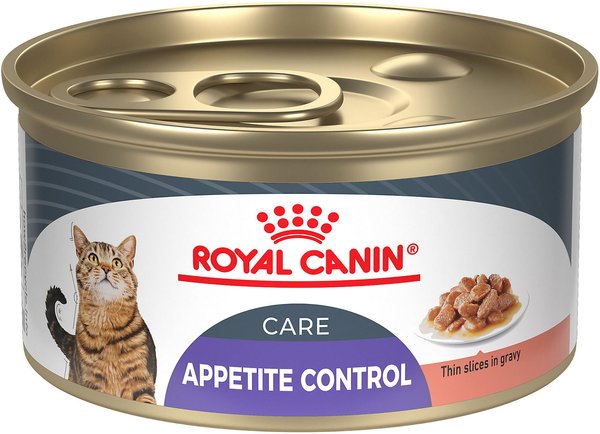 Royal Canin Feline Care Nutrition Appetite Control Care Thin Slices in Gravy Canned Cat Food， 3-oz， case of 24