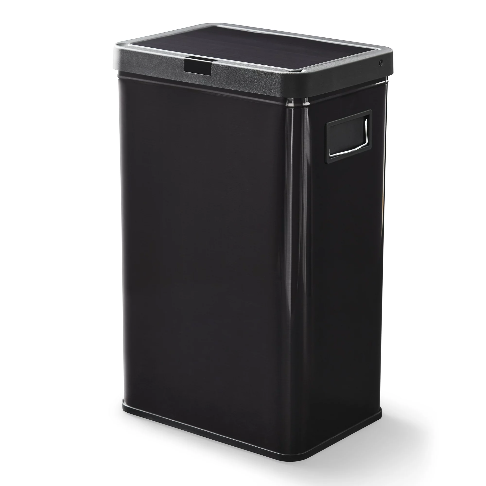 Better Homes and Gardens 13.7 Gal Stainless Steel Touchless Kitchen Garbage Can， Black