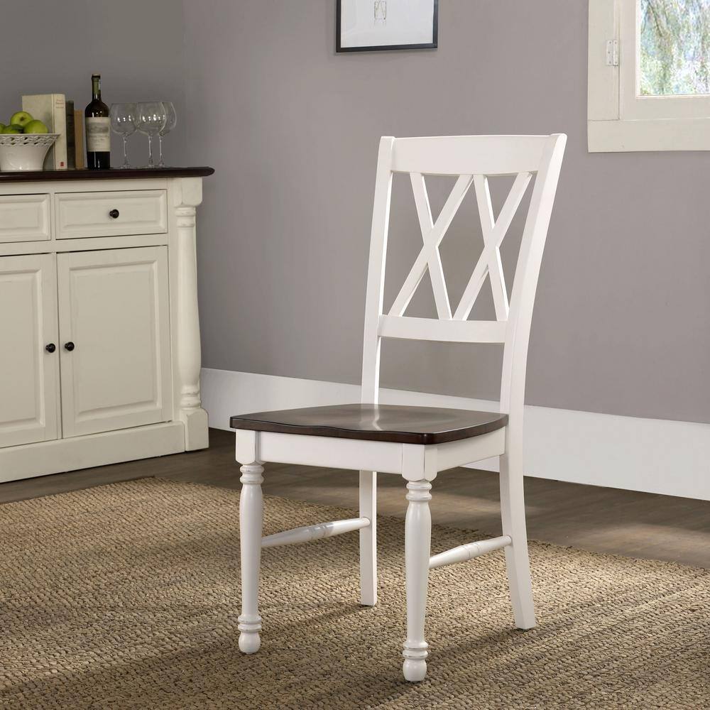 CROSLEY FURNITURE Shelby White Dining Chair (Set of 2) CF501018-WH