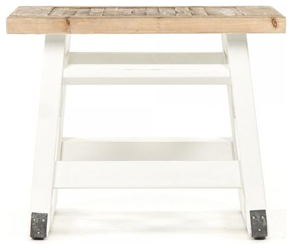 Side Table LILON Alabaster Beige White   Farmhouse   Side Tables And End Tables   by EuroLuxHome  Houzz