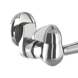 Glacier Bay Builders Double-Handle Wall Mount Standard Kitchen Faucet in Polished Chrome HD67735-0001