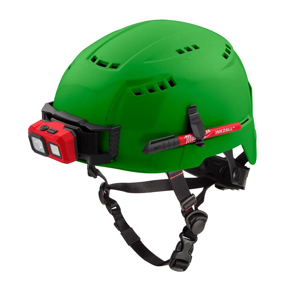 Milwaukee Green Vented Helmet with BOLT Class C 48-73-1306 from Milwaukee