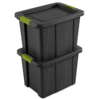 Sterilite Tuff1 Latching 18 Gal. Plastic Storage Tote Container and Lid (6-Pack) 6 x 15253V06