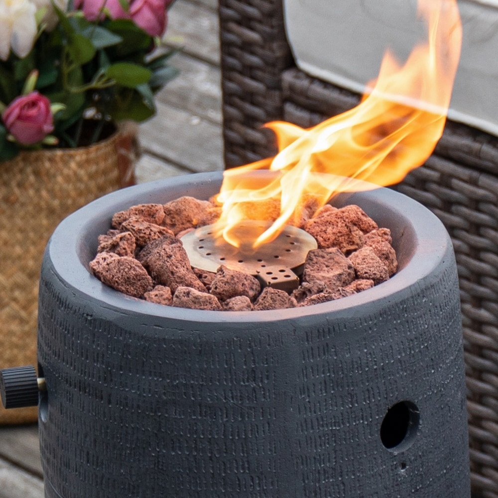 COSIEST Outdoor Patio Portable Propane Fire Pit