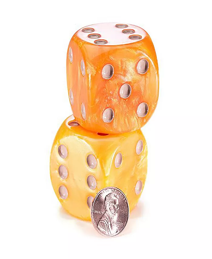 Gatekeeper Games Rolling Realms Premium Dice Set  Pair of 35mm Epic Dice  Jumbo Resin D6S For Use With Stonemaier Games Rolling Realms  Tabletop Roleplaying  Game Accessory