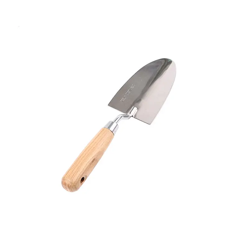 Hot selling stainless steel small mini wooden handle garden shovel