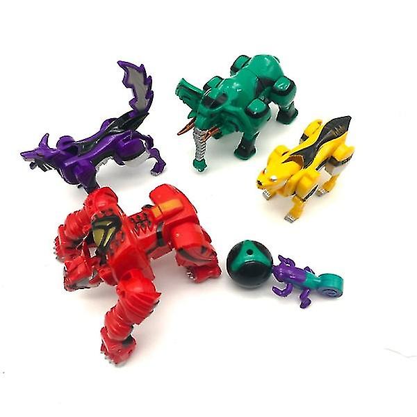 Transformation Dinosaur Robot Action Figures 5 In 1 Assemble Dinozords Ranger Megazord Children Toys