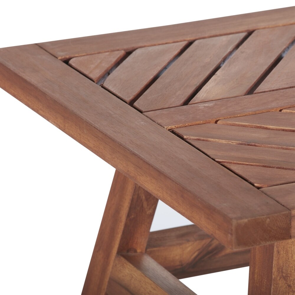 Wooden Outdoor Patio Coffee Table   Modern Furniture