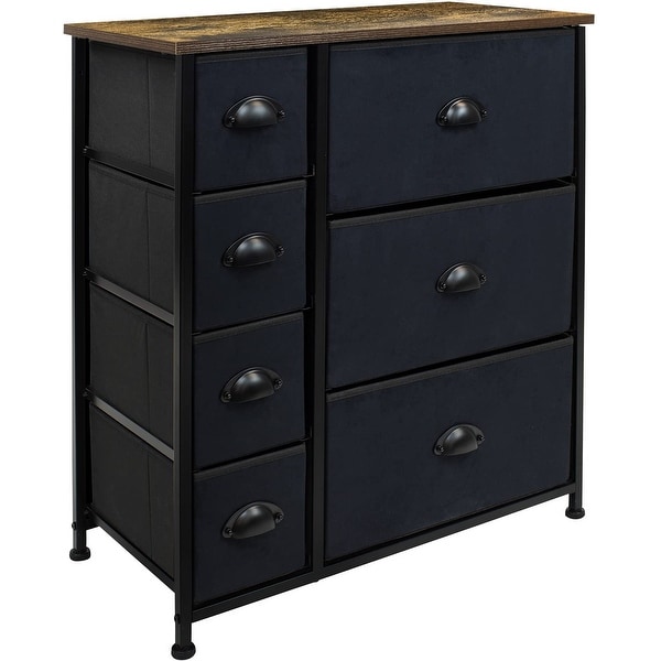 Dresser w/ 7 Drawers - Furniture Storage Tower Unit for Home， Bedroom - - 34537474