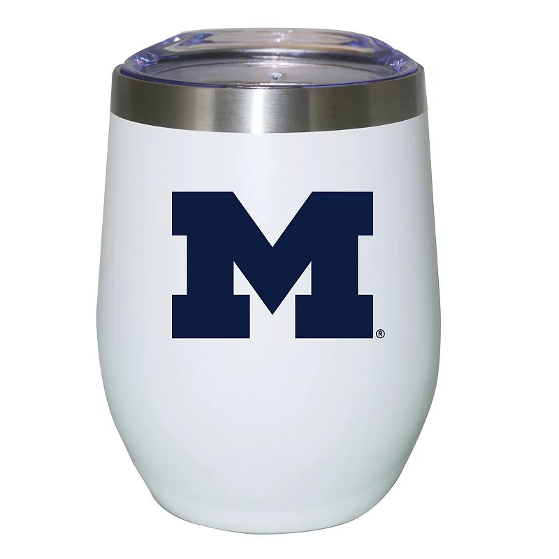 Michigan Wolverines 12oz. Logo Stemless Tumbler