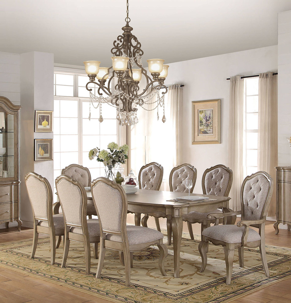 Emma Mason Signature Alexia Arm Chair in Antique Taupe (Set of 2)   Traditional   Dining Chairs   by Emma Mason  Houzz