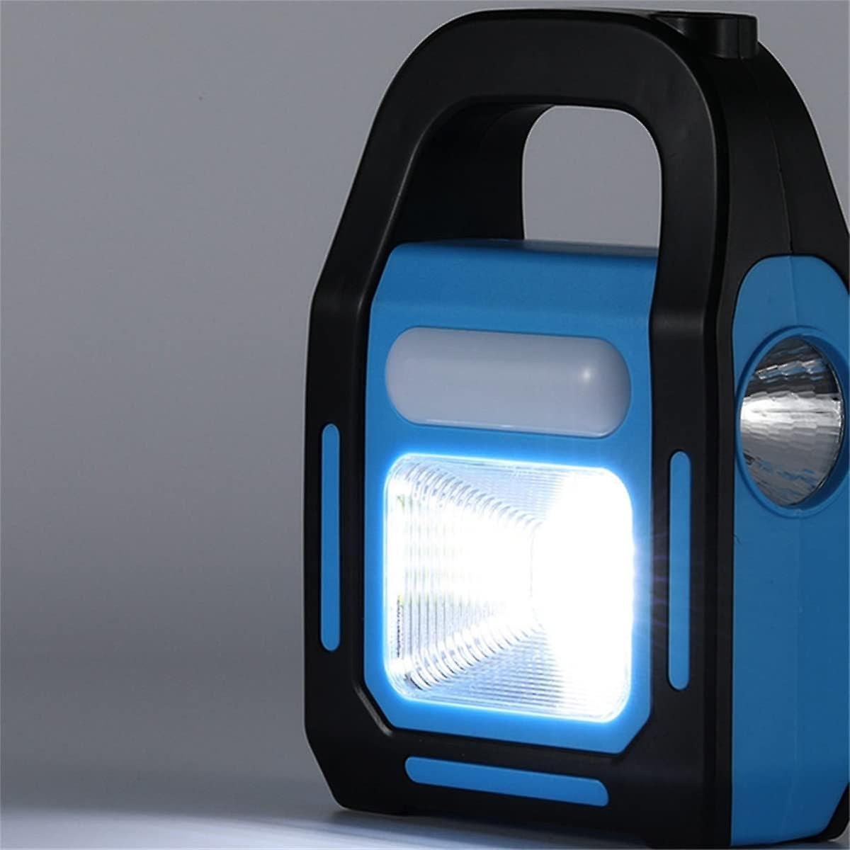 Set Of 2 3-in-1 Rechargeable Led Cob Solar Lights With Usb Port