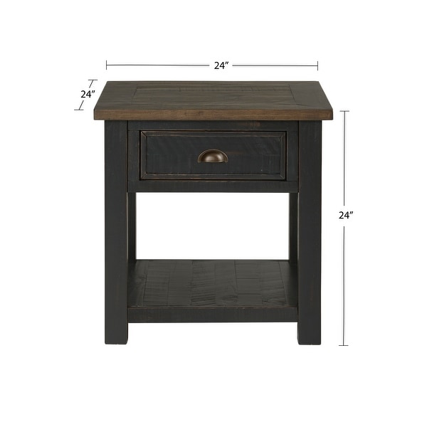 The Gray Barn Downington Solid Wood End Table