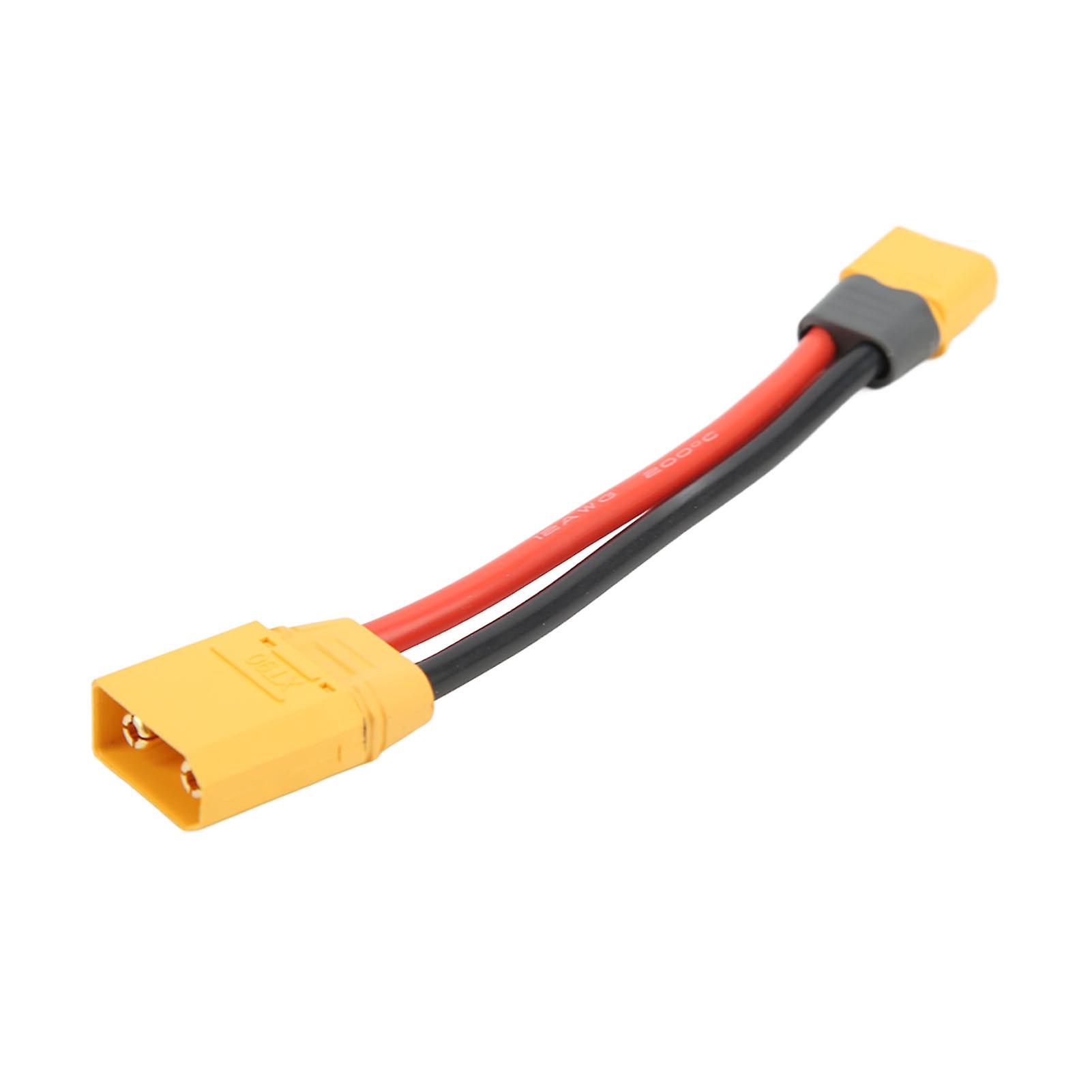 Xt90 Male To Xt60h Male Parallel Battery Connector For Rc Car Silicone Battery Cable