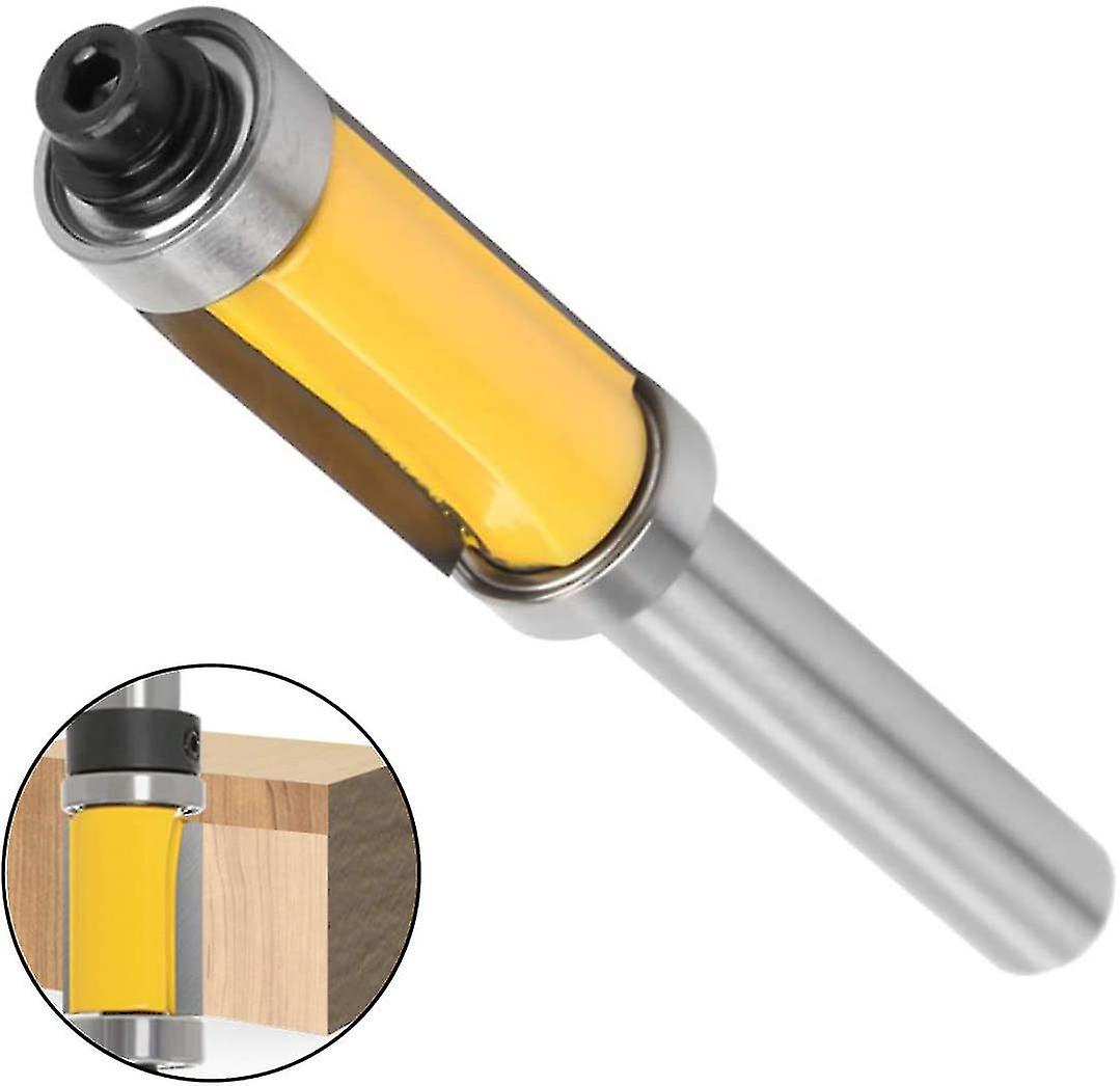 Shank Router Bit Flush Trim Bit Top and Bottom Bearing Woodworking Cnc Router Bit Double Bearing Router Bit Woodworking Tool8mm