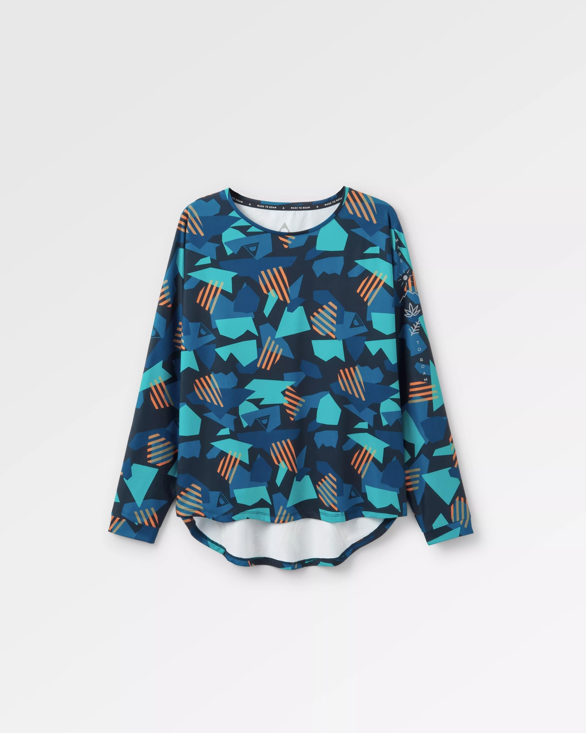 Hatha Recycled Active Top - Deep Navy Camo