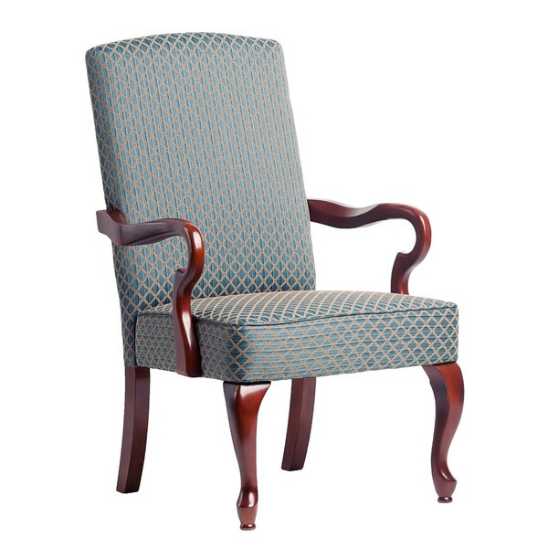 Copper Grove Casalis Cherry Finish Gooseneck Accent Chair