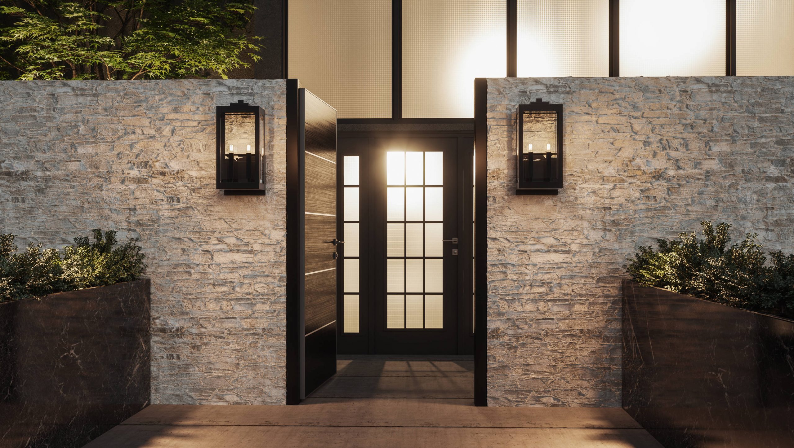 Quoizel WVR8409EK Westover 2-Light 22.75-in Earth Black Outdoor Wall Light