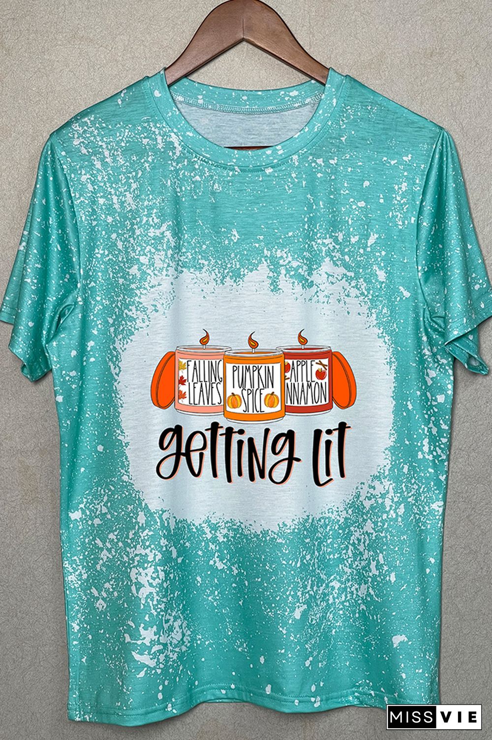 Getting Lit Candles Thanksgiving Graphic Tee Wholesale