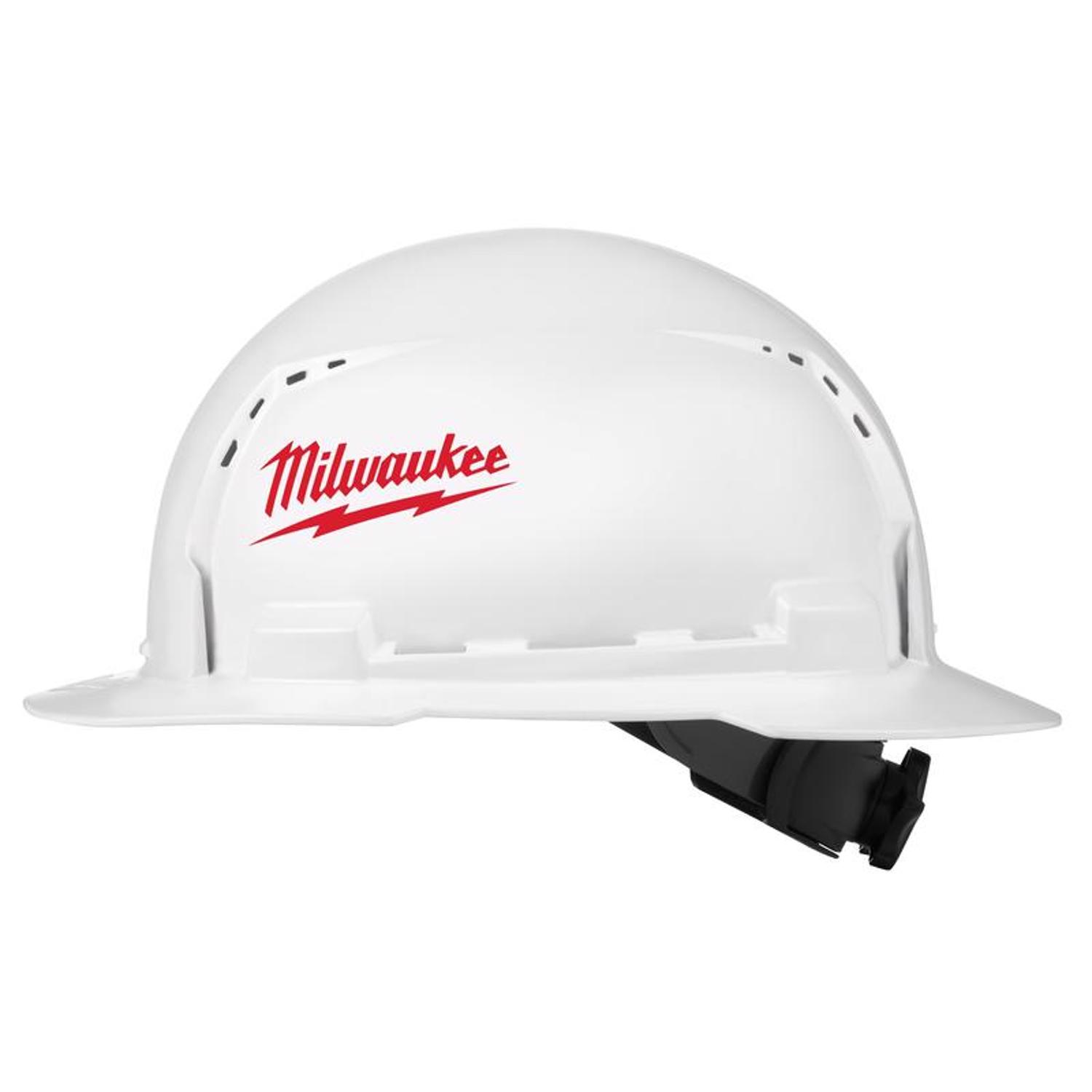 MW BOLT 4-Point Ratchet Type 1 Class C Full Brim Hard Hat White Vented