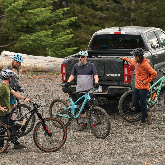 Yakima Gatekeeper Full Size Truck Bed Medium Trunk Tailgate Bicycle Rack Pad With Soft Felt Backing Cradles And Buckles For 5 Bikes Cascade Blue