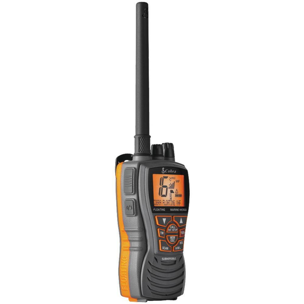 Marine 6-Watt Floating VHF Radio in Gray MR HH350 FLT