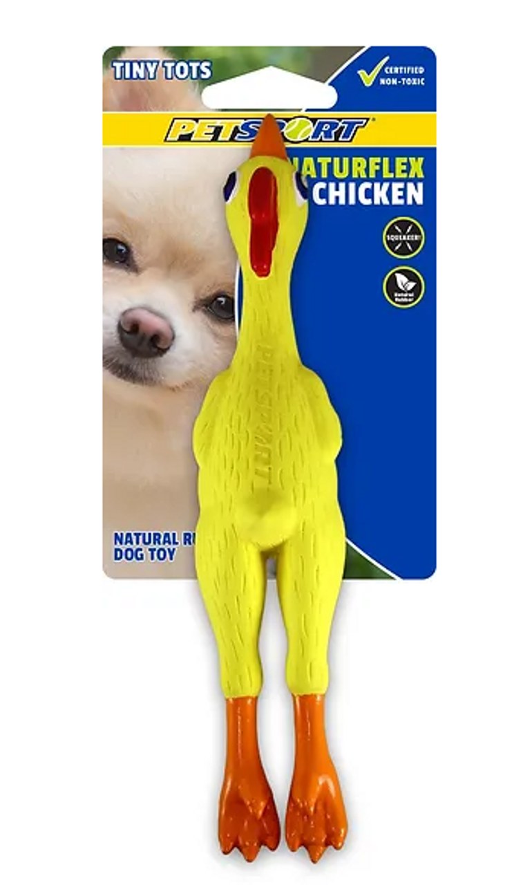 PetSport Naturflex Tiny Tots Chicken Dog Toy