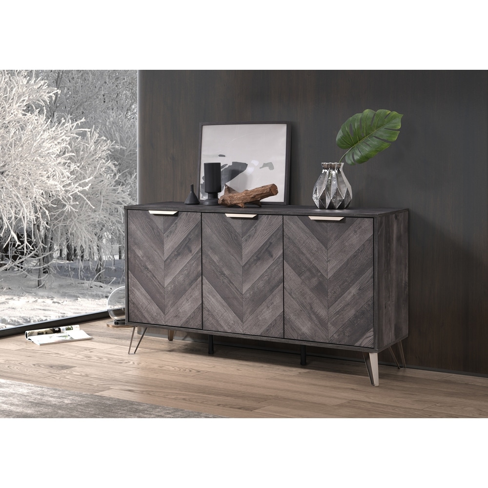 Armitage Modern 3 Door Sideboard Buffet Cabinet