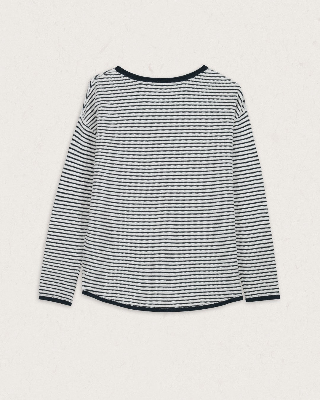 Muir Organic Knitted Jumper - Off White Stripe