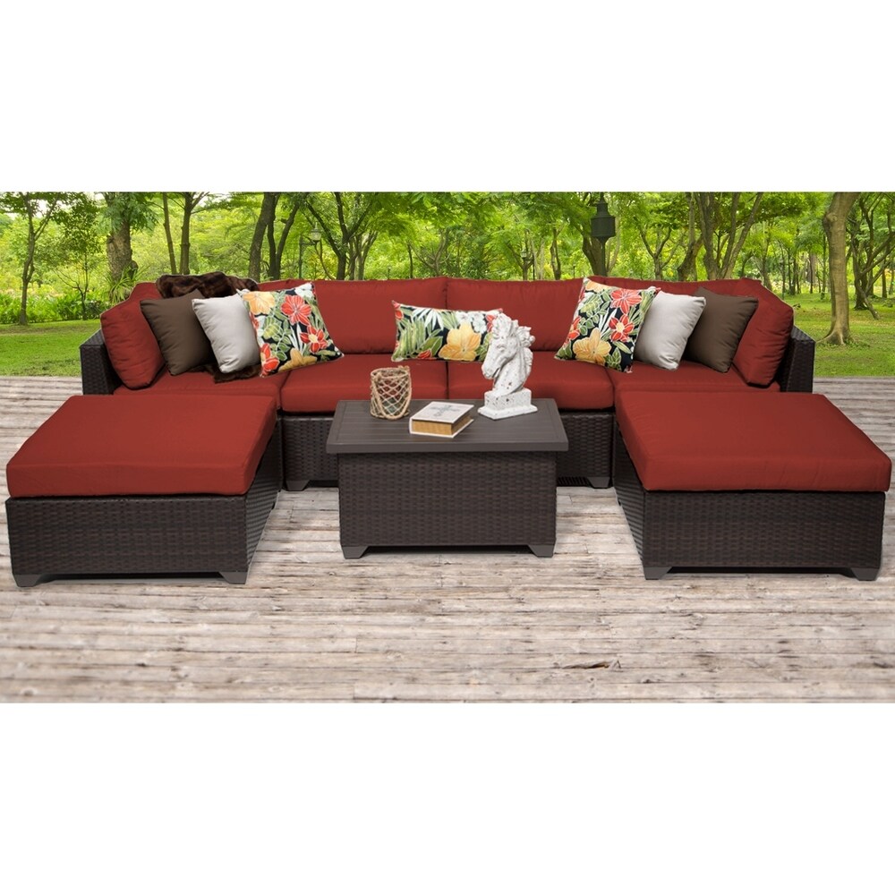 Belle 7 Piece Outdoor Wicker Patio Furniture Set 07b