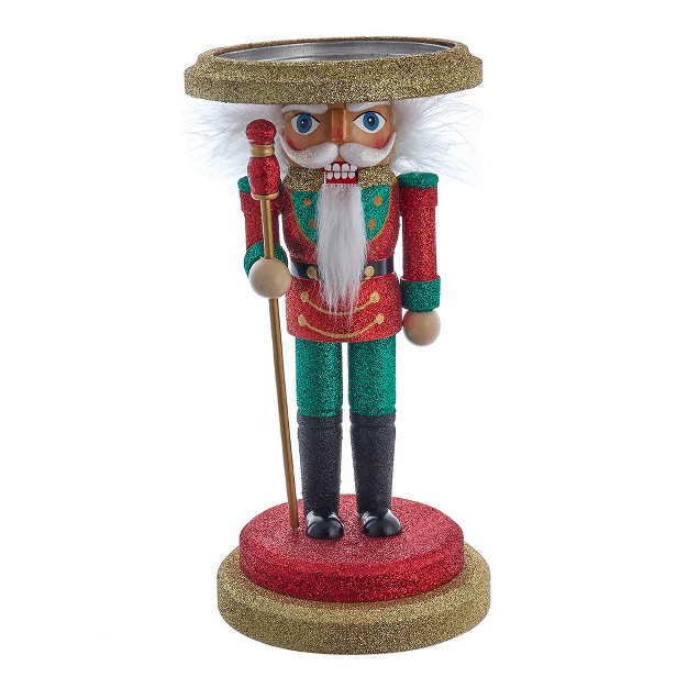 Kurt Adler 10 inch Hollywood Soldier Nutcracker Candleholder