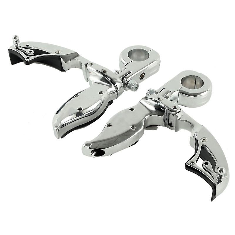 Born Pretty 1 Pair 32mm Engine Guard Flamin Switchblade Foot Pegs For Harley Honda Chopper