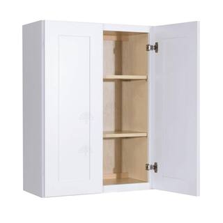 LIFEART CABINETRY Lancaster White Plywood Shaker Stock Assembled Wall Kitchen Cabinet 36 in. W x 36 in. H x 12 in. D ALW-W3636