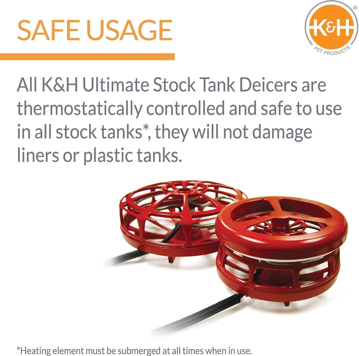 KandH Pet Products Ultimate Stock Tank Deicer