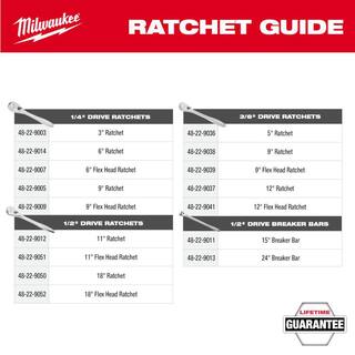 MW 12 in. Drive 18 in. Flex Head Ratchet 48-22-9052