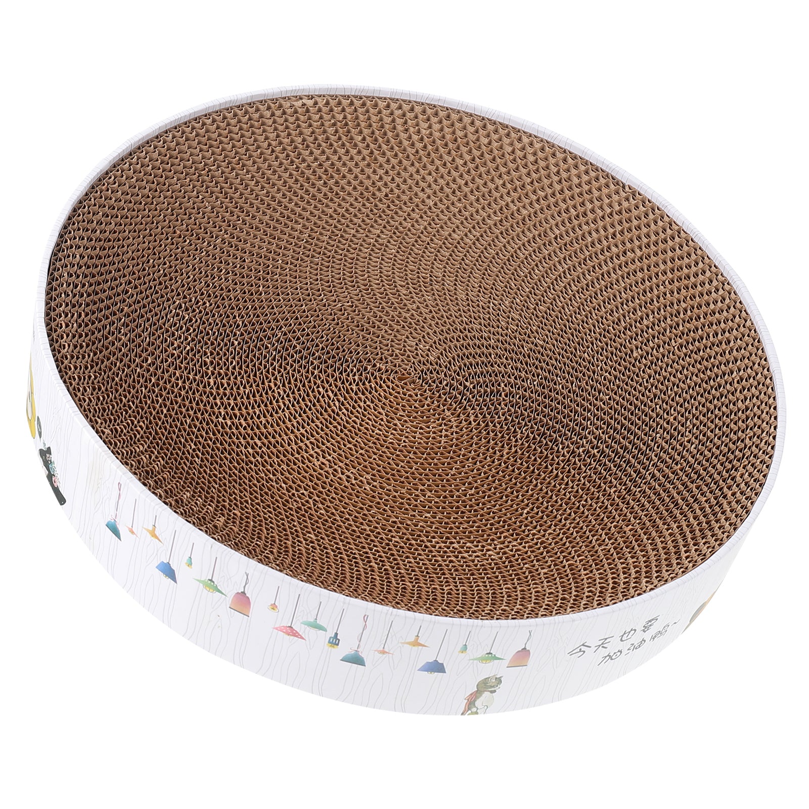 NUOLUX Cat Scratch Board Corrugated Paper Cat Scratching Post Bowl Shape Scratching Board