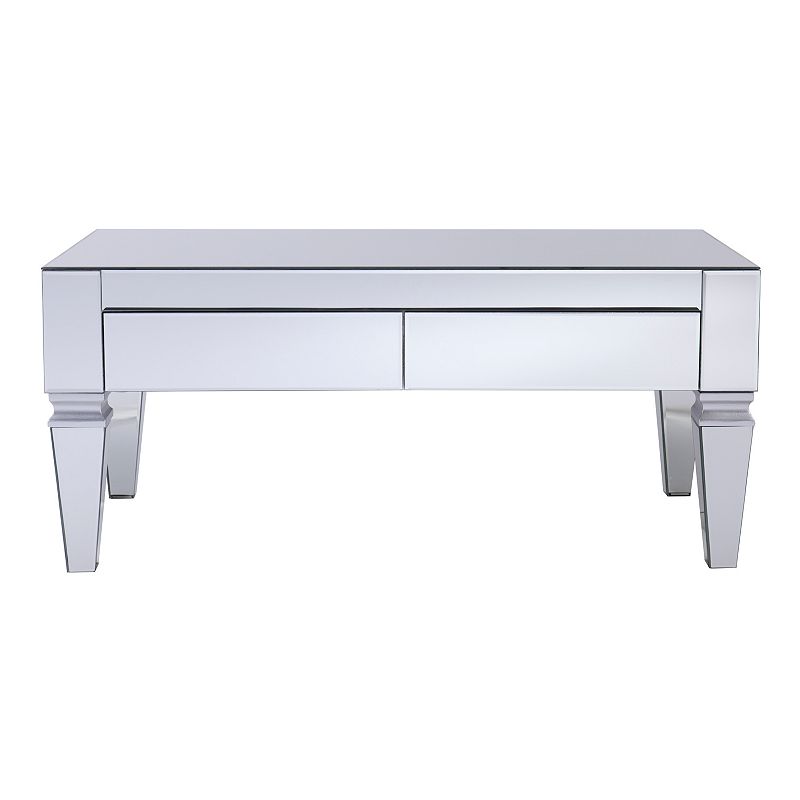 Southern Enterprises Dittoca Mirrored Coffee Table