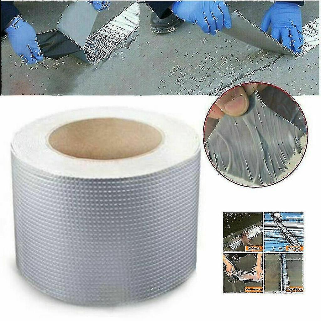 Super Waterproof Tape Butyl Rubber Aluminium Foil Tape， For Roof Leak